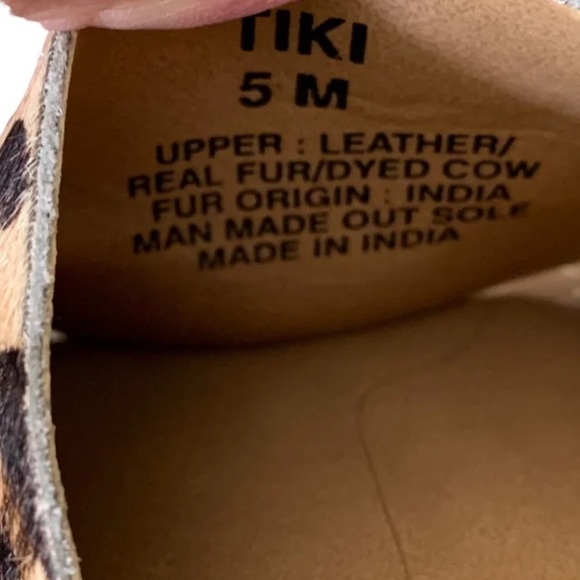 Coconuts leather leopard sandals women’s 5M - Picture 11 of 11